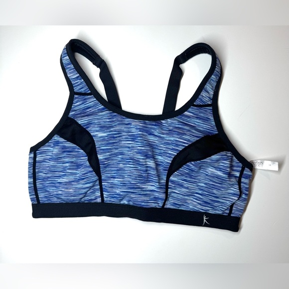 Set of 5 items - Blue and Black Sports Bra with Leggings Set - Size M - Picture 14 of 16